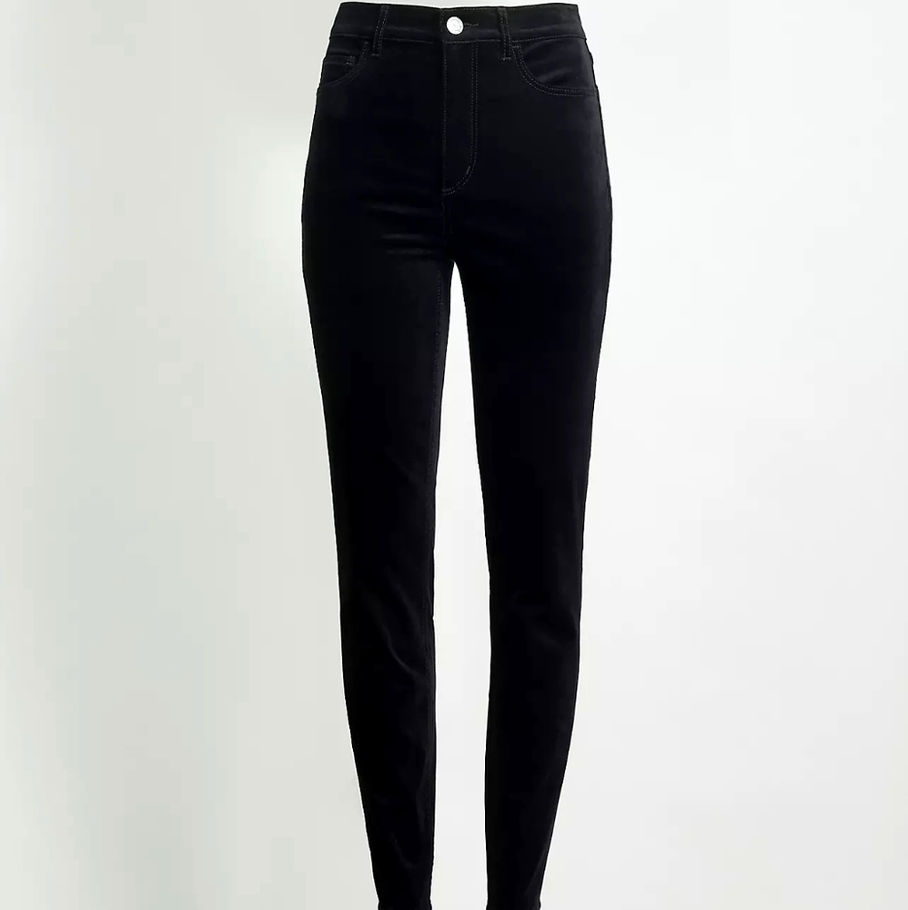 The Loft Black Velvet Jeans